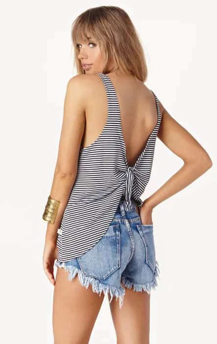 Knot Back Tank Top