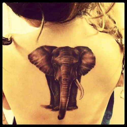 Unique Elephant Tattoo Design