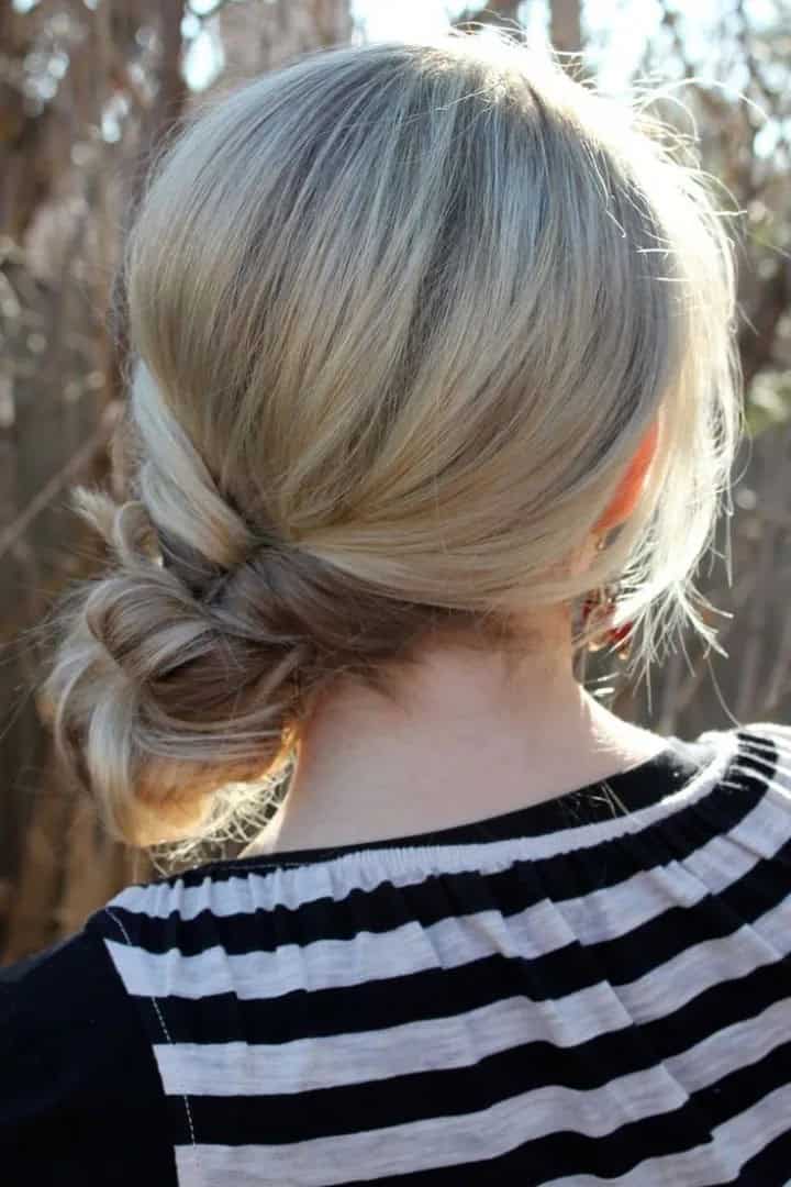 Twisted easy updo