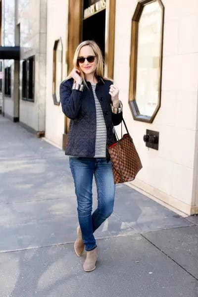 Wear with Striped Tee & Boyfriend Jeans