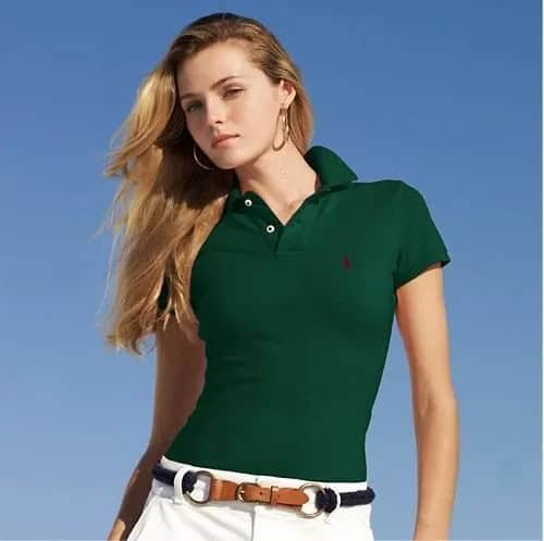 Dark Green Slim Fit Polo Shirt with White Chinos