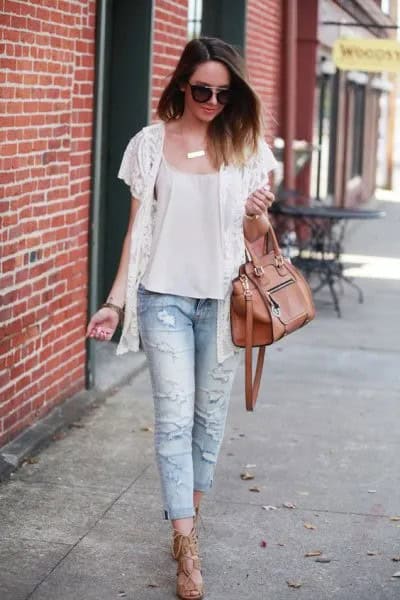 Wear with White Chiffon Blouse & Boyfriend Jeans