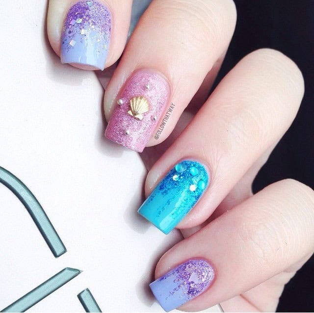 Mermaid nail designs