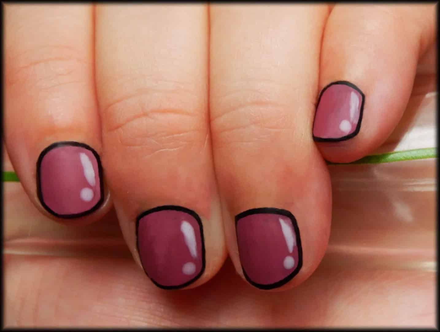 Animated Simple Nail Designs for Short Nails