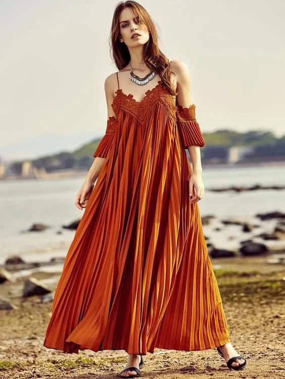 Maxi and Midi Off-the-Shoulder Dresses