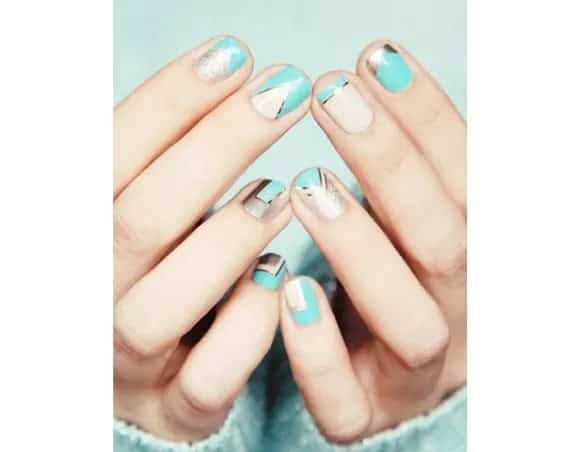 Pastel color nails