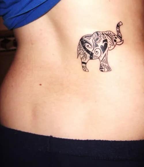 Tribal Elephant Tattoo