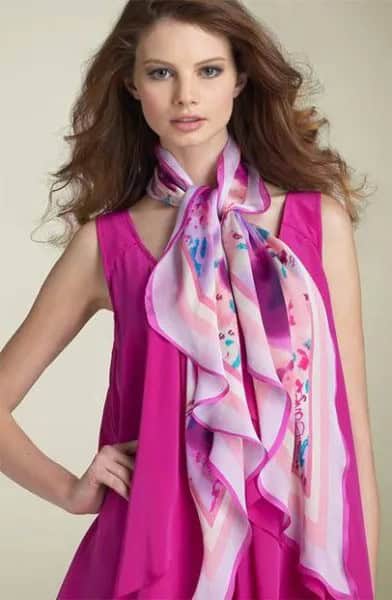 Wear with Pink Sleeveless Chiffon Shift Dress