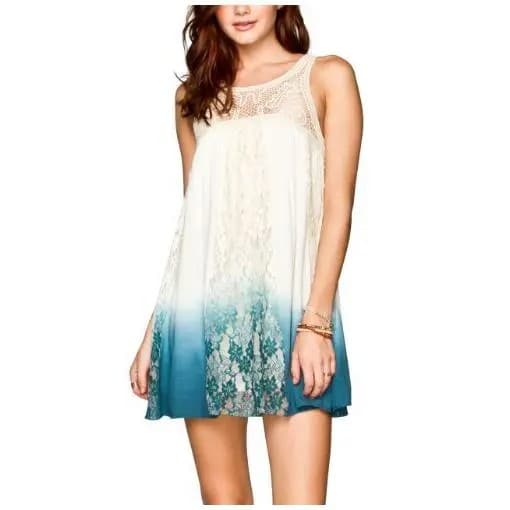 Tie Dye Lace Dress