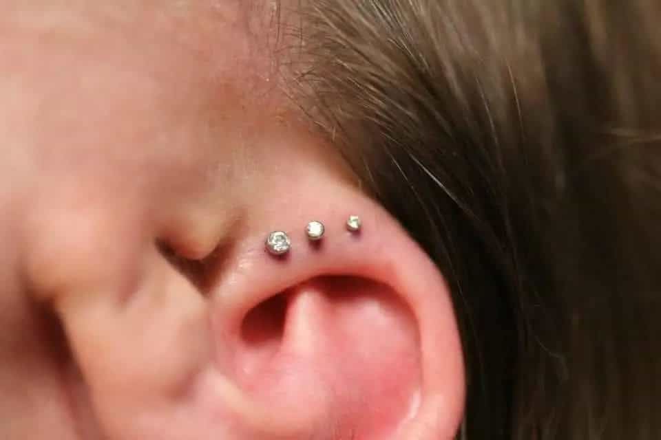 Ear Dermal Piercing