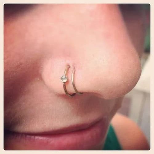 Double Nose Piercing (Nostril)