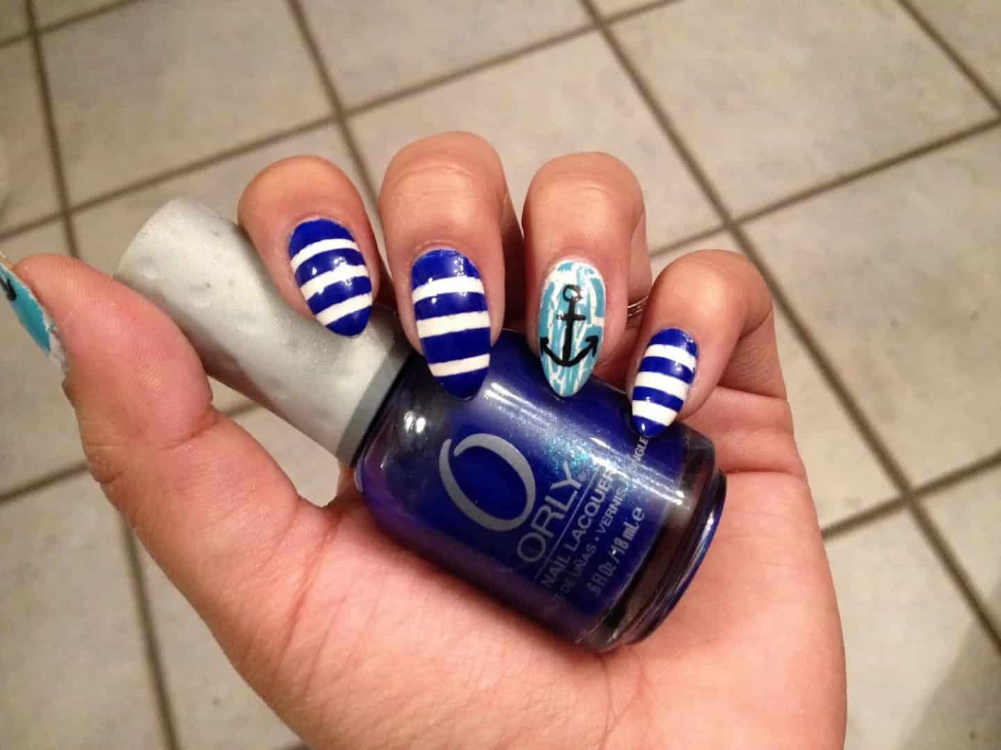 Nautical nail designs