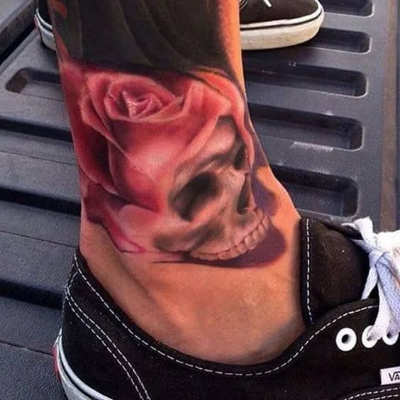 FLOWER SKULL TATTOOS