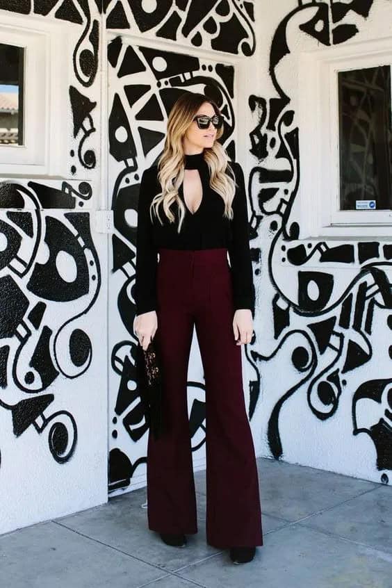 Black and Burgundy