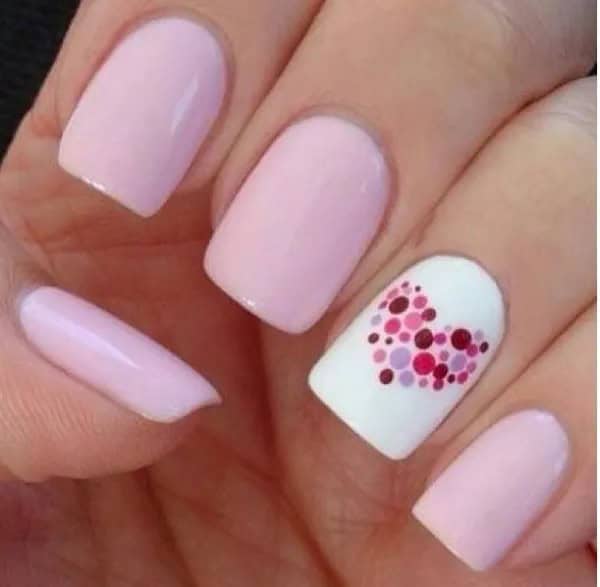 Pink nails