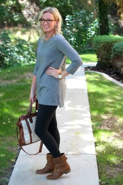 Wear with Grey Tunic & Brown boots