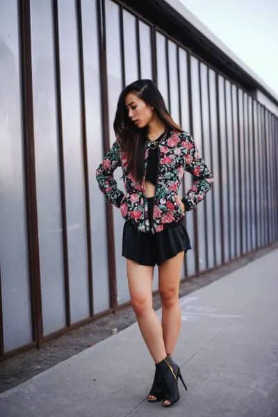 Wear with Black Crop Top & Flowy Mini Shorts