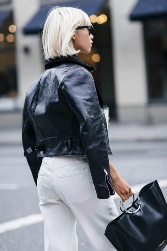 Leather Short Jacket