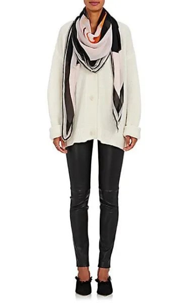 Wear with White Oversized Sweater & Leather Leggings