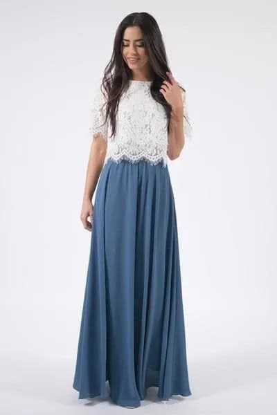 Wear with Purple Pleated Maxi Chiffon Skirt