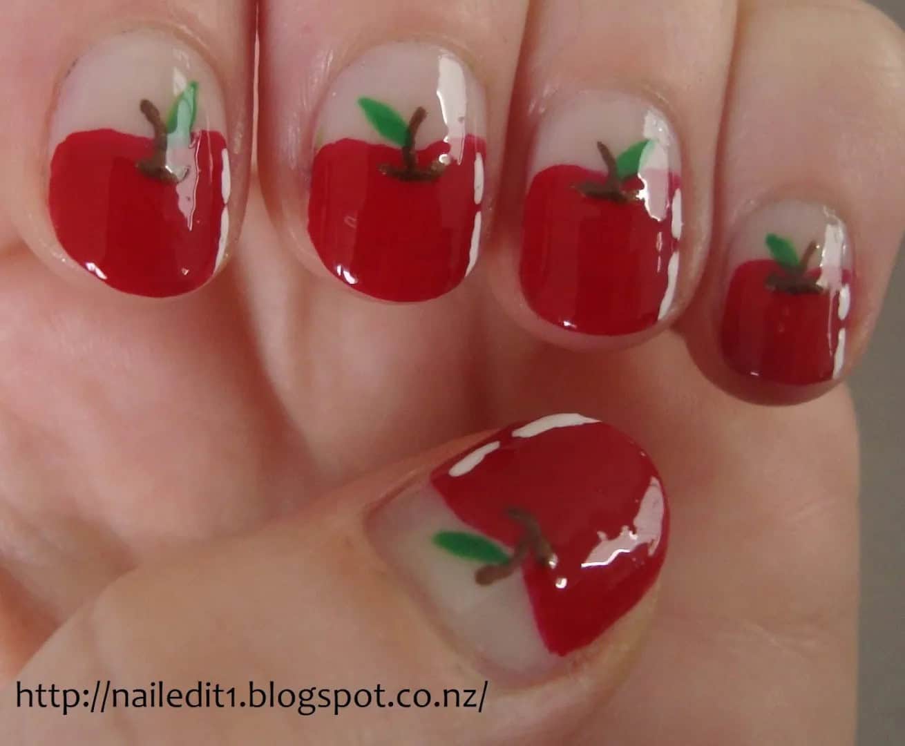 Fruity Nail Designs for Short Nails