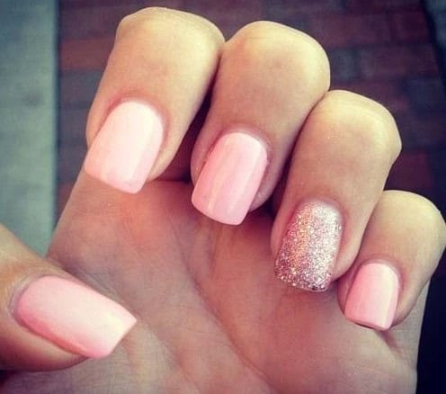 Pink nails