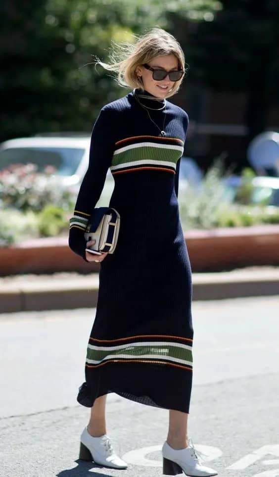 Long Knit Sweater Dress