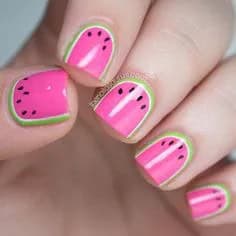 Fruity Nail Designs for Short Nails