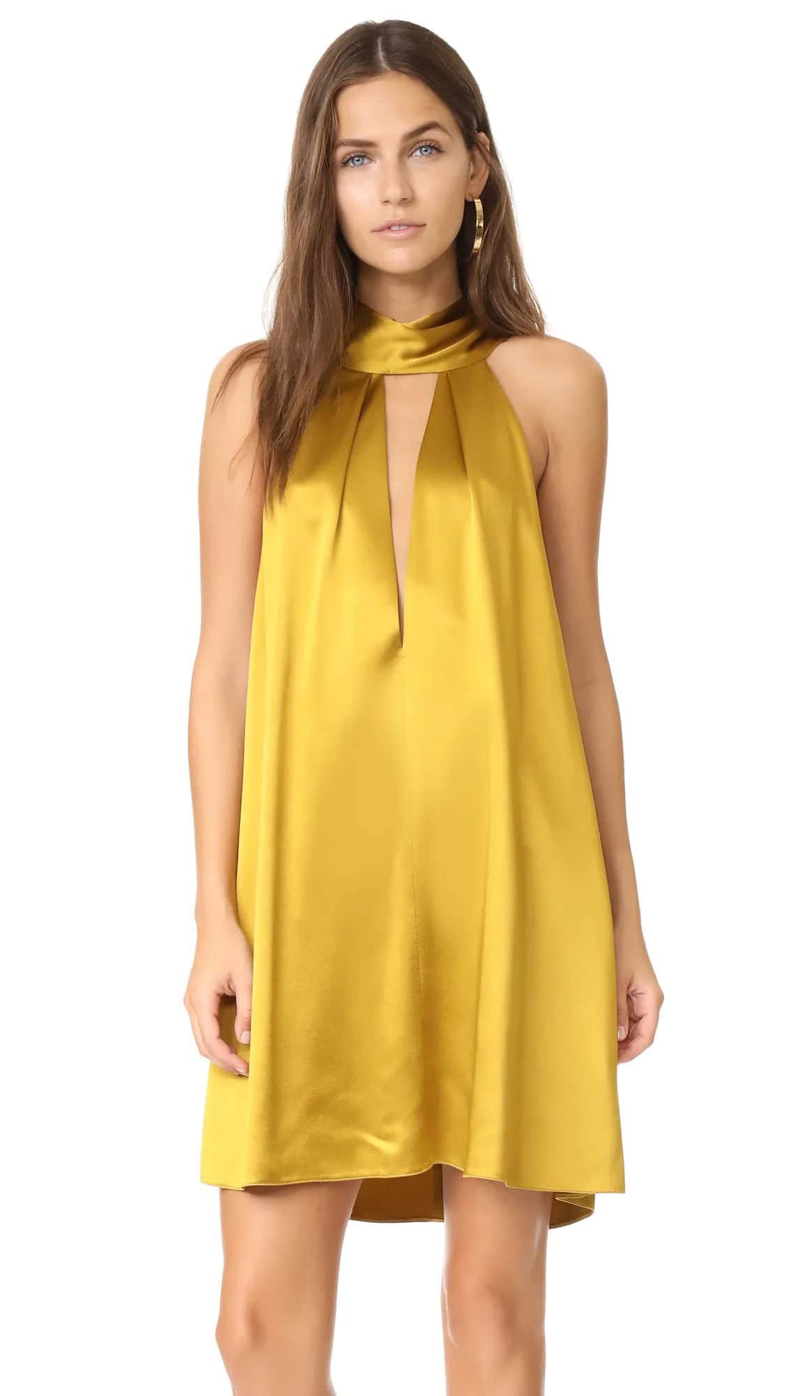 Yellow Gold Cocktail Dress