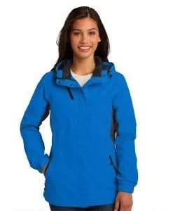 Royal Blue Windbreaker with Dark Skinny Jeans