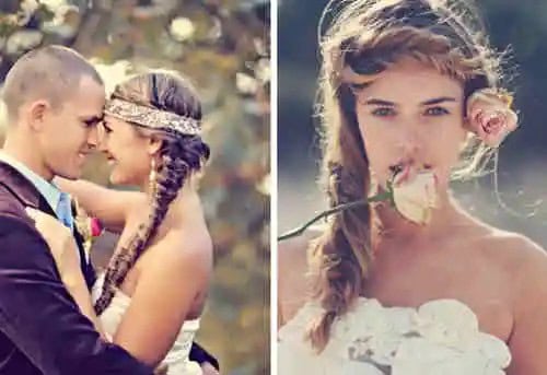 Boho wedding hairstyles