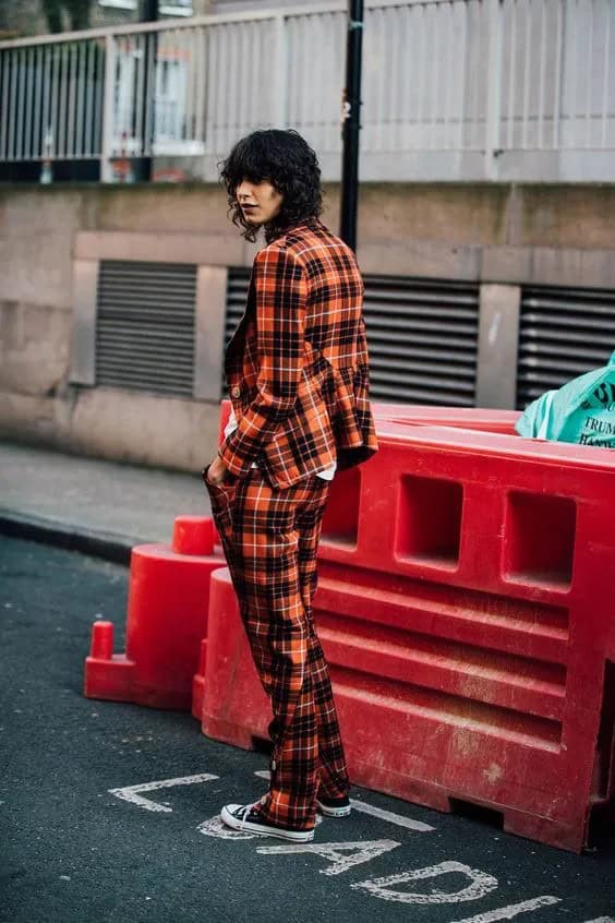 Plaid Pantsuit