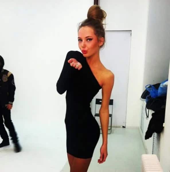 Black One Shoulder Single Long Sleeve Bodycon Mini Dress