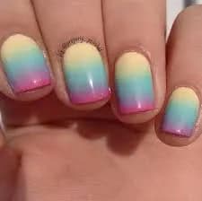 Gradient Nail Art Designs for Short Nails