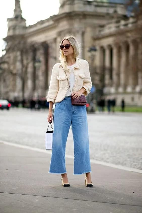 White Blazer and Jeans