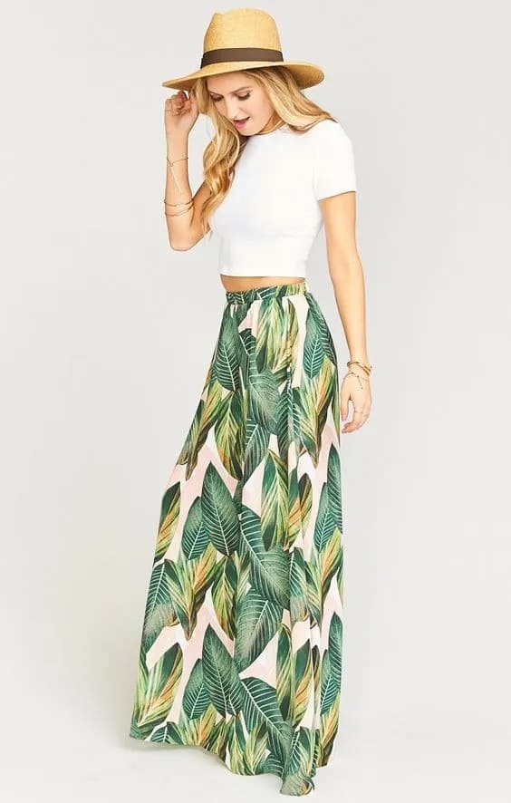 Tropical Maxi Skirt