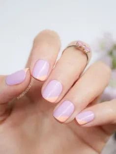 Pastel color nails