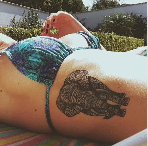 Polynesian Elephant Tattoo