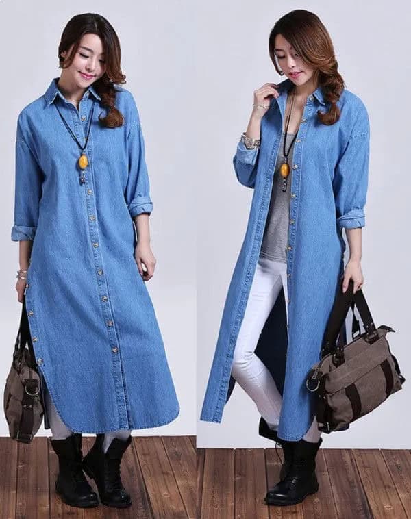 Denim Shirt Dress