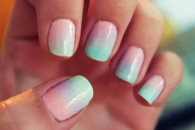 Pastel Ombre Nails