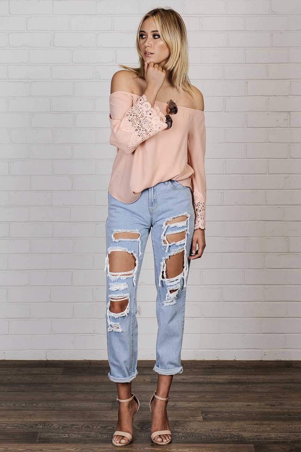 Wear a Boho Top with Boyfriend Jeans