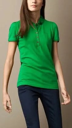 Green Slim Fit Top with Dark Blue Skinny Jeans