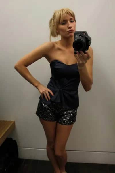 Black Sweetheart Strapless Top & Sequin Shorts