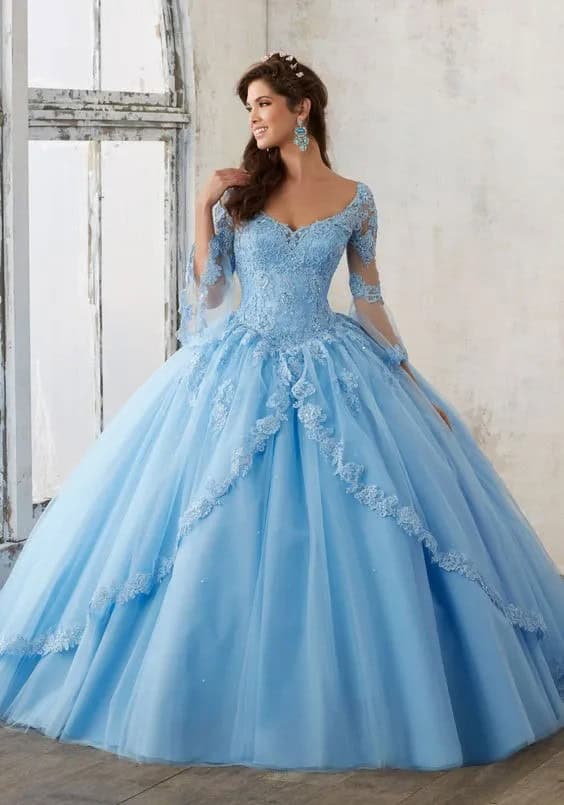 Blue Quinceanera Dress (Confident and Sophisticated)