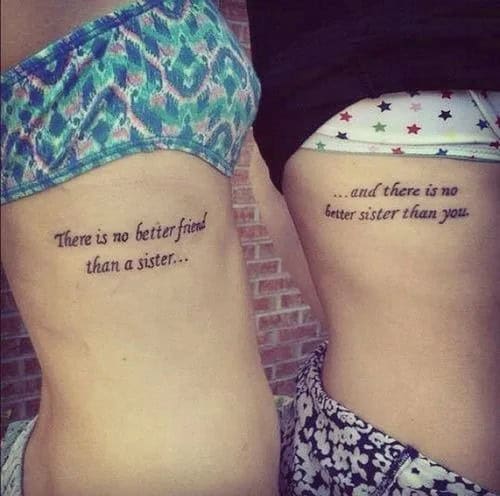 What is a sister tattoo?