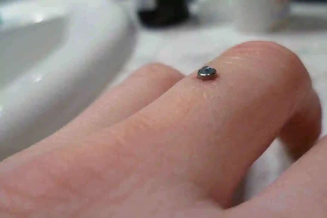 Finger Dermal Piercing