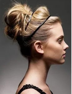 Easy messy updo