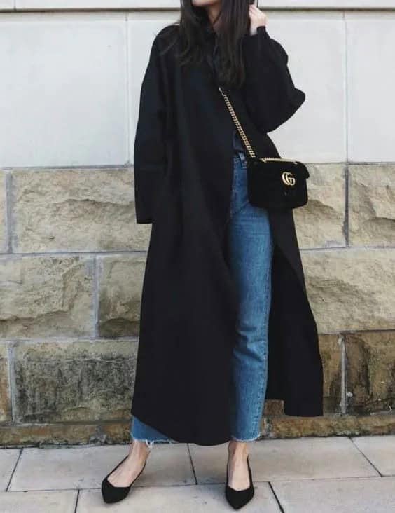 Oversized Black Coat