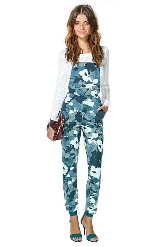 Camo Floral Print