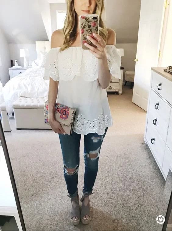 Summertime White Top